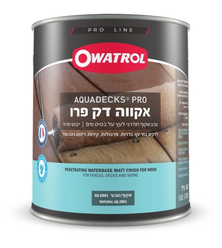אקווה דק פרו – צבע חודרני לעץ על בסיס מים Owatrol