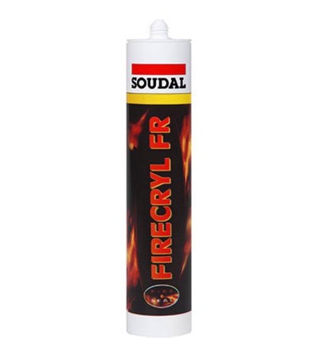 חומר איטום ומילוי אקרילי עמיד באש Soudal Firecryl FR