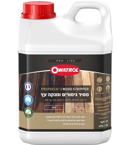 ווד סטריפר - מסיר גימורים ומנקה עץ מרוכז OWATROL
