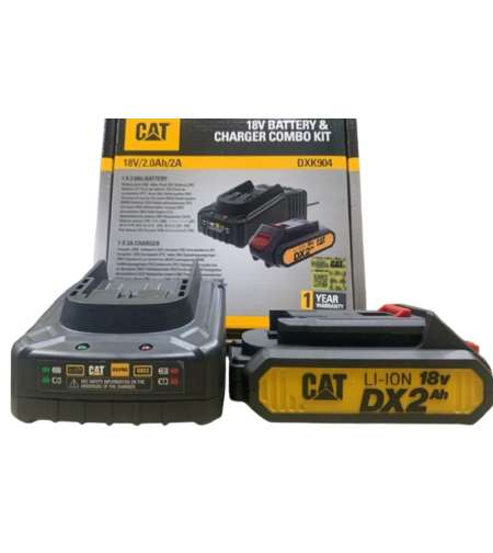 קיט מטען וסוללה CAT 18V 2AH