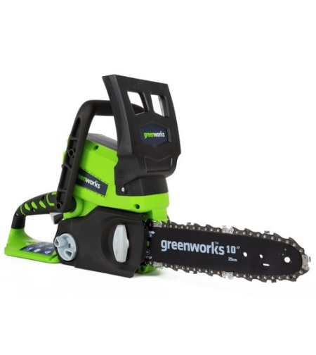 מסור שרשרת נטען 24V – גוף בלבד greenworks