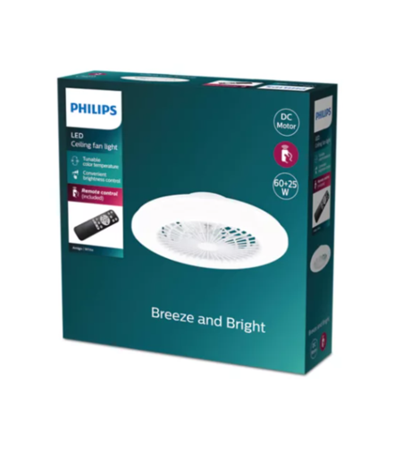 מאוורר תקרה 25W+60W Philips Amigo