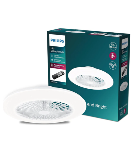 מאוורר תקרה 20W+42W Philips Amigo