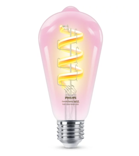 נורת אגס חכמה צבעונית Philips Smart LED Filament ST64 4.9W