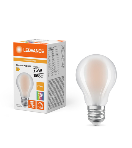 נורת לד דמוי ליבון 9.5W CRI 97 לעמעום