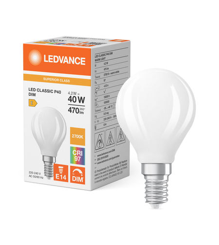 נורת לד כדור 4.2W CRI 97 לעמעום