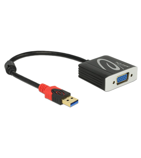 מתאם USB 3.0 זכר ל- יציאת VGA נקבה