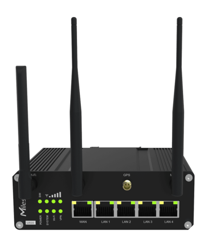 ראוטר סלולרי 4G מתקדם Milesight UR35-L04EU-G-P-W
