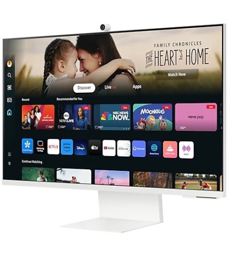 מסך מחשב חכם ''Samsung S32DM801UM UHD LED VA 31.5 - צבע לבן