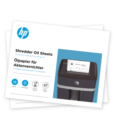 נייר עם שמן למגרסות HP Shredder Oil Sheets