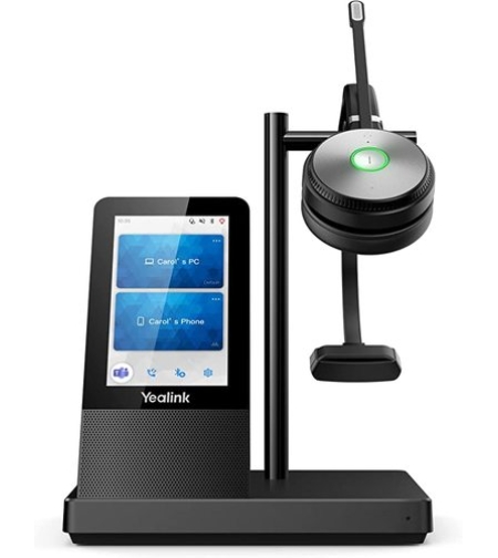 מערכת ראש אלחוטית אוזן אחת YEALINK WH66 M