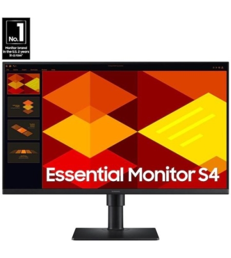 מסך מחשב ''Samsung Essential S4 S40GD S27D408GAM Full HD IPS 27 - צבע שחור