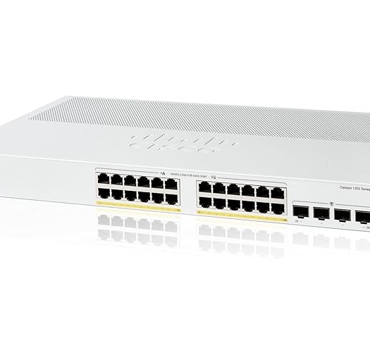 מתג חכם, 24 יציאות, Cisco Catalyst C1200-24P-4G