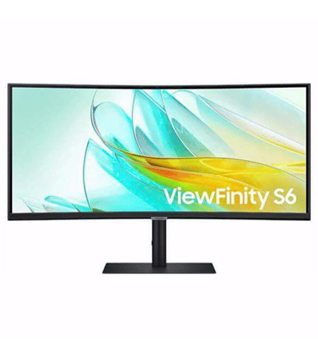 מסך מחשב ‏34 ‏אינטש Samsung S34C650UAM ViewFinity S6  Type-c 90W & Lan סמסונג