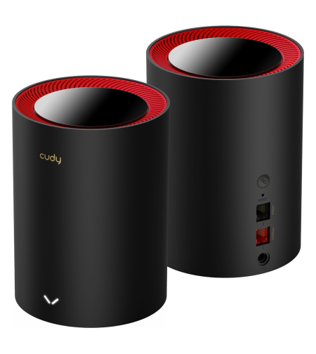 מארז שני מגדילי טווח CUDY M3000 AX3000 2.5G Dual Band Wi-Fi 6 Mesh