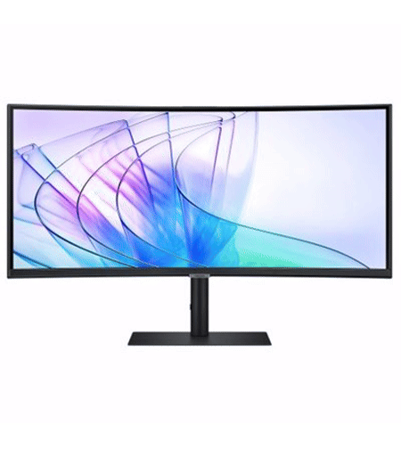 מסך מחשב ‏34 ‏אינטש Samsung ViewFinity S6 S34C650VAM Type-c 90W & LanIR CAMERA 5MP & KVM סמסונג