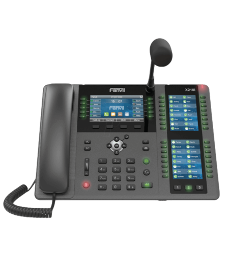 טלפון מנהלים IP מתקדם לעסקים + מיקרופון FANVIL X210I