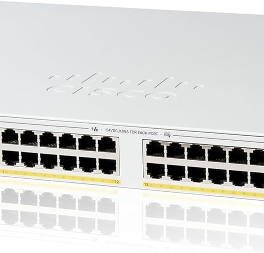 מתג חכם, 24 יציאות, Cisco Catalyst C1200-24FP-4G