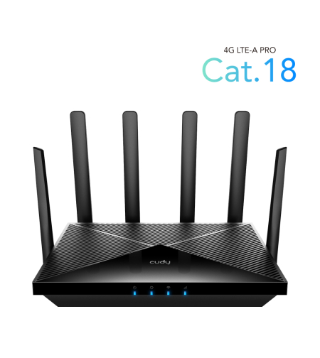 נתב אלחוטי CUDY LT18 4G LTE Cat. 18 AX1800 Wi-Fi 6 Router