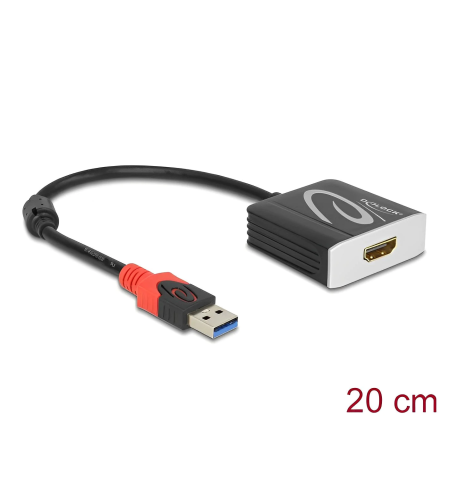 מתאם USB 3.0 זכר ל- יציאת HDMI נקבה DELOCK