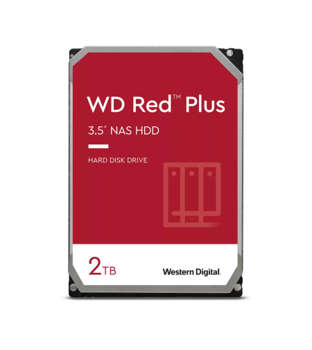 דיסק קשיח Western Digital WD Red Plus NAS WD20EFPX 2TB