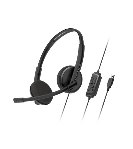 Creative HS-220 - USB Headset with Noise-cancelling Mic and Inline Remote