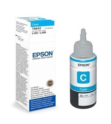 ‏מיכל דיו ציאן/כחול‏ Epson T6642 אפסון מקורי