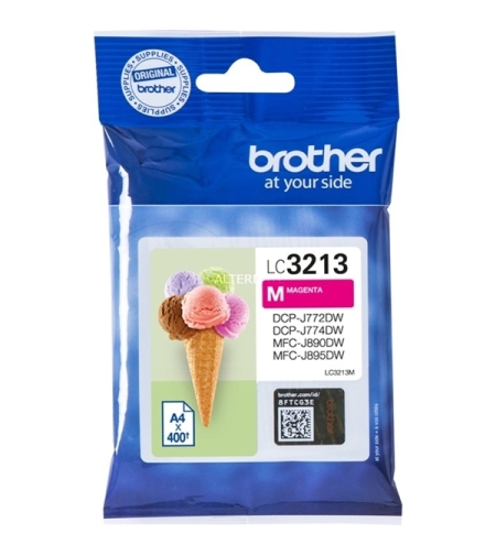 ‏ראש דיו מג'נטה/אדום Brother LC3213M מקורי