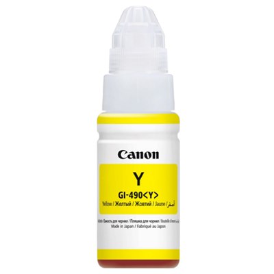 בקבוק דיו מקורי צהוב Canon GI-490