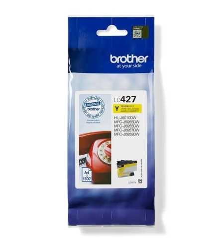 ראש דיו צהוב Brother LC427Y מקורי
