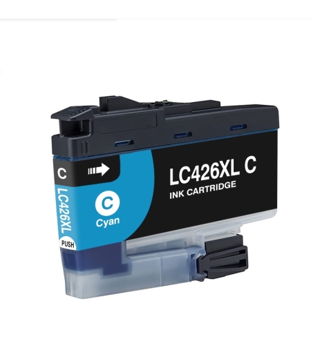 ‏ראש דיו כחול/ציאן Brother LC426XLC תואם