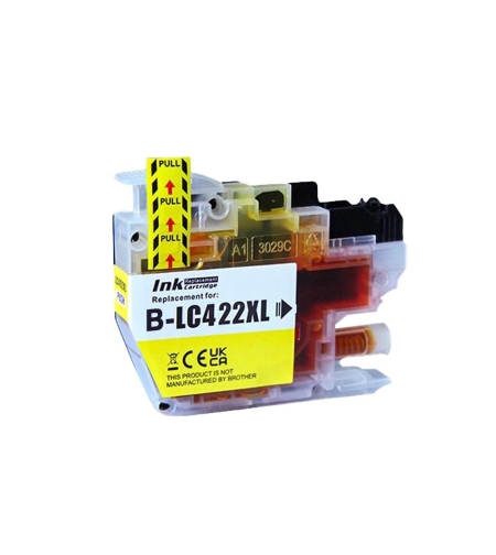 ‏ראש דיו צהוב Brother LC422XLY תואם