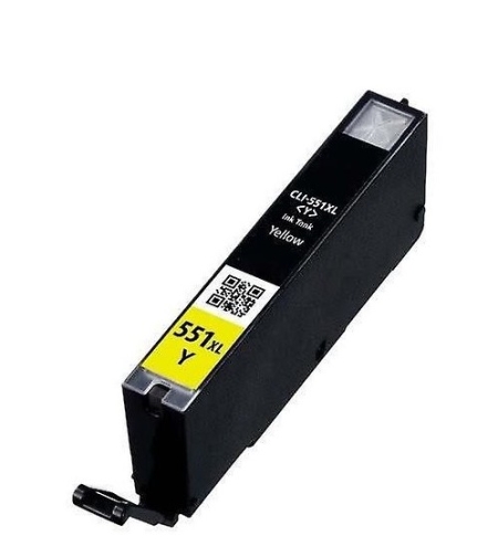 ‏ראש דיו ‏צהוב Canon CLI551Y XL קנון תואם