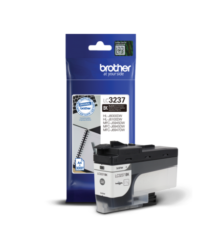 ‏ראש דיו שחור Brother LC3237BK מקורי