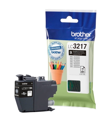 ‏ראש דיו ‏שחור Brother LC3217BK מקורי