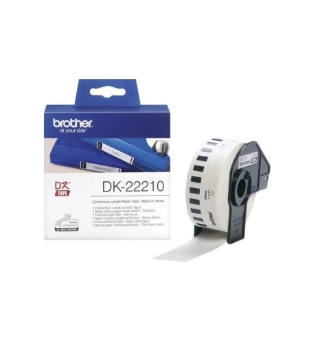גליל Brother DK-22210 נייר לבן עמיד 29 מ