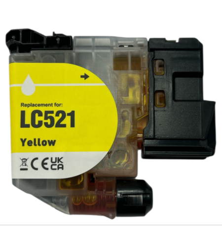 LC521Y ראש דיו צהוב תואם Brother