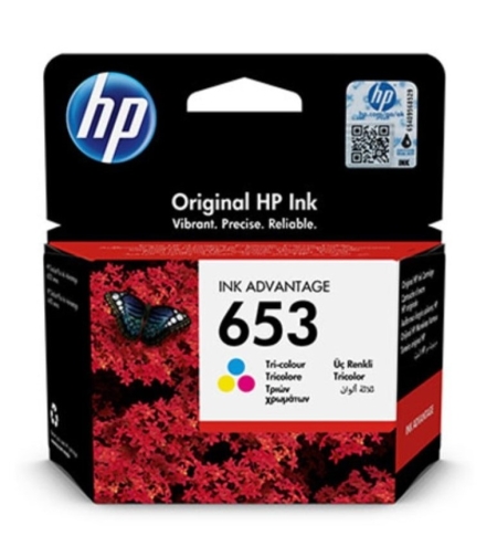 ‏ראש דיו צבעוני HP 653 3YM74AE מקורי
