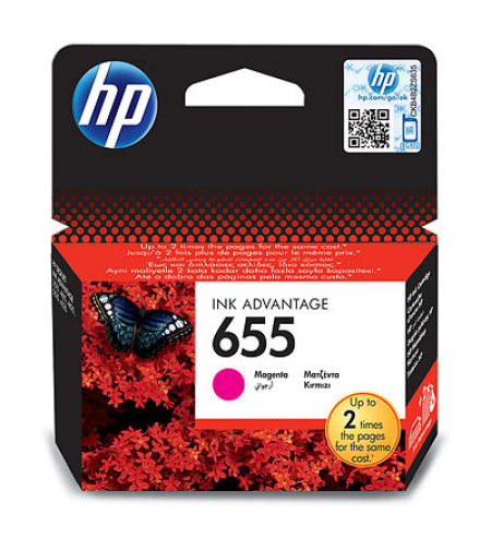 ‏ראש דיו מג'נטה/אדום‏ HP 655 CZ111AE מקורי