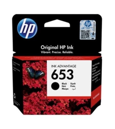 ‏ראש דיו שחור HP 653 3YM75AE מקורי