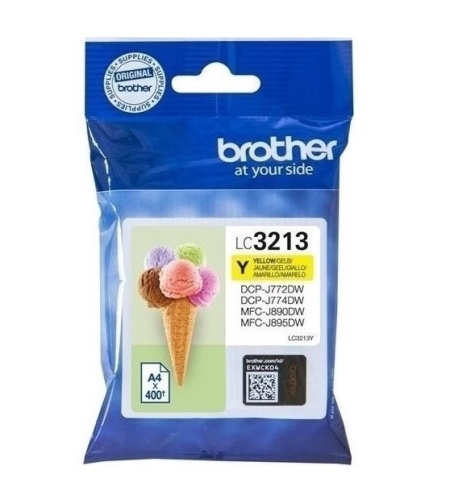 ‏ראש דיו צהוב Brother LC3213Y מקורי