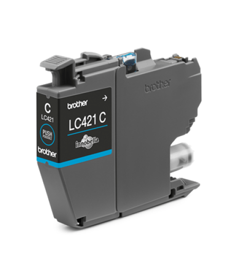 ‏ראש דיו ציאן/כחול Brother LC421C מקורי