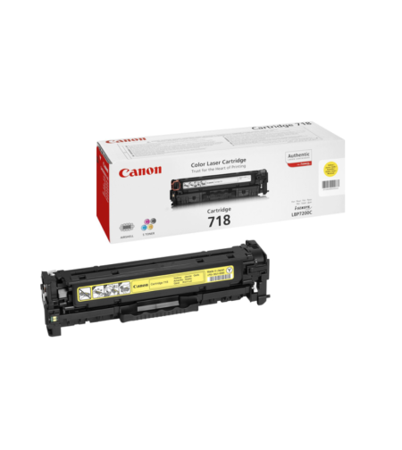 ‏טונר ‏צהוב Canon CRG718Y קנון מקורי