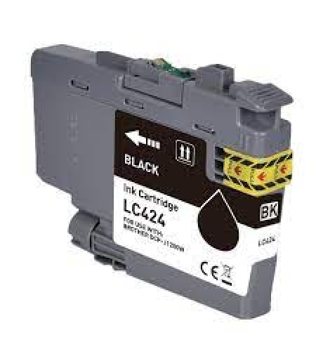 ‏ראש דיו שחור Brother LC424BK תואם