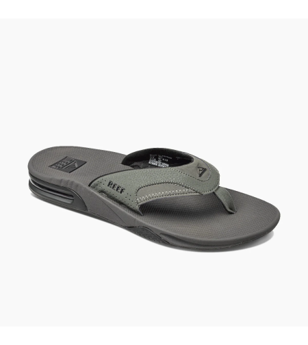 כפכפי גברים FANNING GREY BLACK REEF שחור אפור