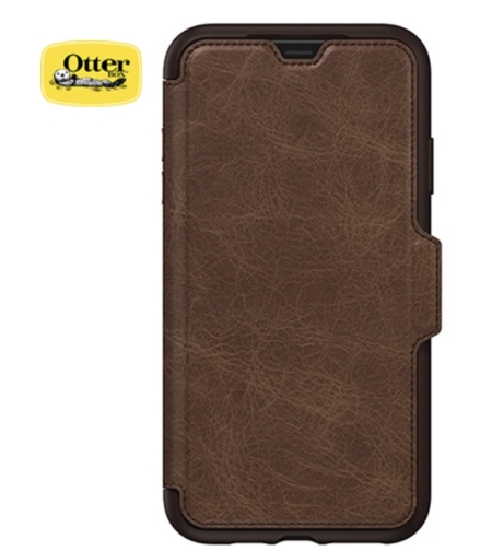 כיסוי OTTERBOX ל-IPHONE XS MAX דגם STRADA (צבע אספרסו)