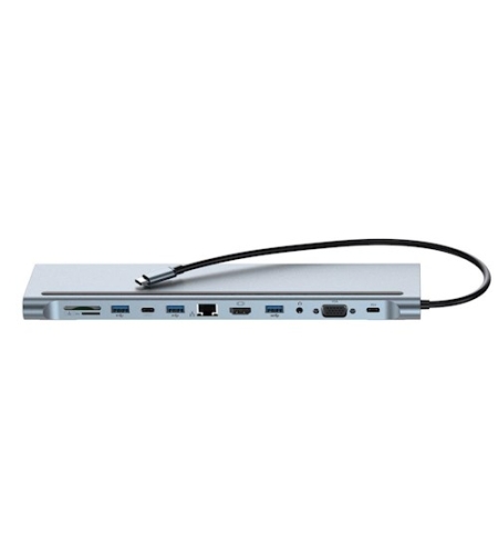 HUB010 מתאם 12 סוגי חיבורים עם חיבור TYPE-C