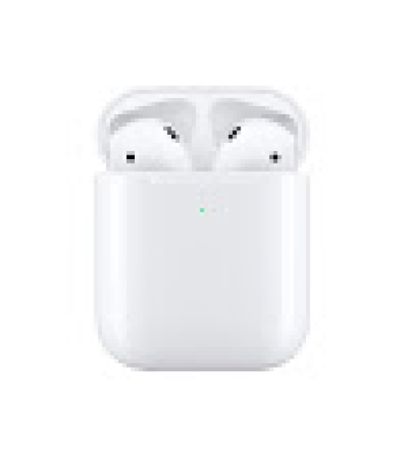 אוזניות אלחוטיות Apple AirPods With Wireless Charging Case עם מיקרופון Bluetooth בצבע לבן הכולל כיסוי טעינה התומך טעינה אלחוטית