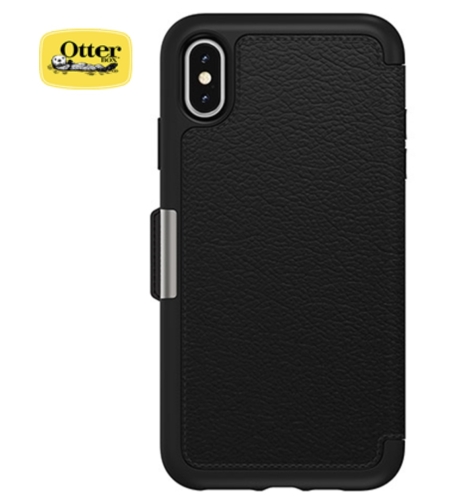 כיסוי OTTERBOX ל-IPHONE XS MAX דגם STRADA צבע: שחור