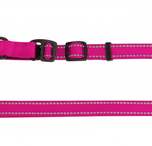 רצועה לכלב ניילון מתכווננת – קמון (Camon) (צבע פוקסיה)